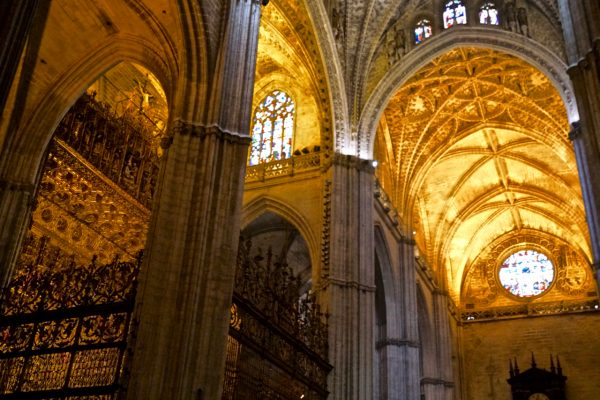 Interior of the Seville Cathedral.